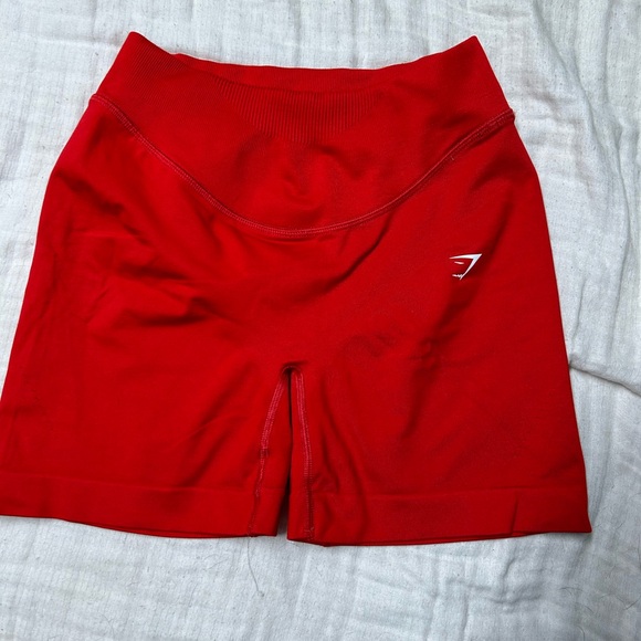 Gymshark red sweat seamless shorts - Picture 4 of 5